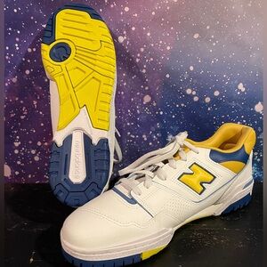 New Balance 550 Men’s Size 12 White with Blue &Yellow New (no box)